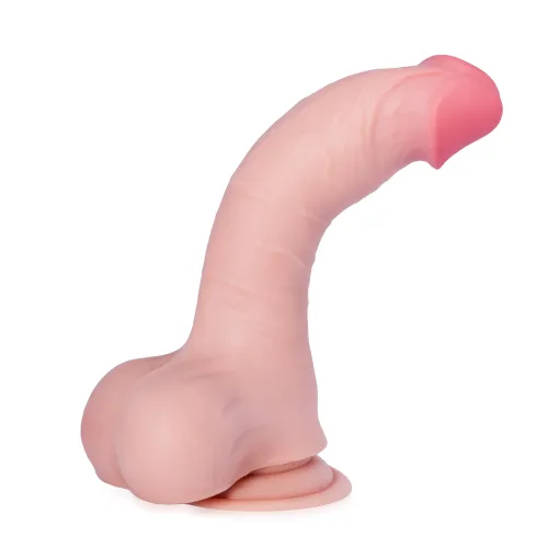 Dildo realistyczne elastic penis artificial 20 cm - 77987076