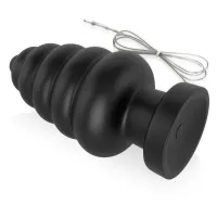 Plug anal vibrator mare cu ventuză și telecomandă, 10 funcții - 78391482 - 5