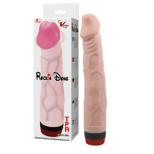 Vibrator clasic realist penis cu vibrație fluidă 22 cm - 79141754