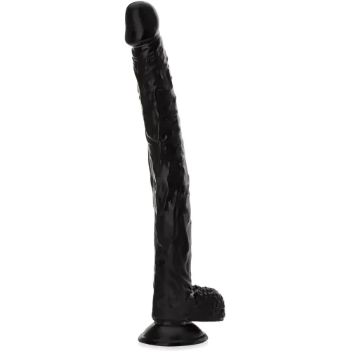 DILDO ELASTIC LUNG 38cm PENIS CU VENĂ PE VENTUZĂ - 75477021