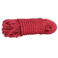 Sfoară bondage roșie din bumbac 10 m accesoriu BDSM - 71146281 - 3