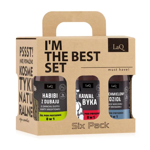 LAQ set vegan de geluri de duș pentru bărbați CZYŚCIOPAK 6x100ml - 78609627