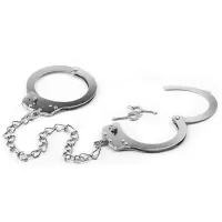 Cătușe clasice metalice pentru picioare accesoriu bondage - 75070390 - 2