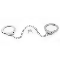 Cătușe clasice metalice pentru picioare accesoriu bondage - 75070390 - 3