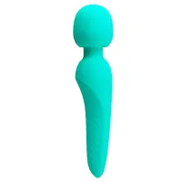 Vibrator verde super moale din silicon WAND 35 de vibrații - 74787914 - 4