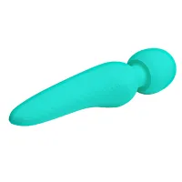 Vibrator verde super moale din silicon WAND 35 de vibrații - 74787914 - 3