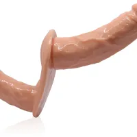 Strap-on pentru femei cu penis dublu pe curele pentru pegging - 71762248 - 5