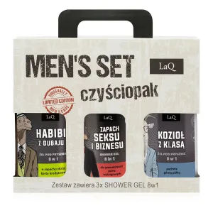 LAQ set 3 geluri de duș bărbați 3x500 ml - 79698032