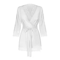 Obsessive Weddya halat alb din dantelă lenjerie de nuntă - 71634333 - 8