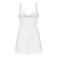 Obsessive Weddya set alb babydoll + tanga lenjerie de nuntă - 76552439 - 3