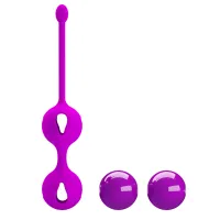 Bile violete pentru antrenamentul mușchilor Kegel mingi geisha 16,3 cm - 73022846 - 6