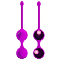 Bile violete pentru antrenamentul mușchilor Kegel mingi geisha 16,3 cm - 73022846 - 3