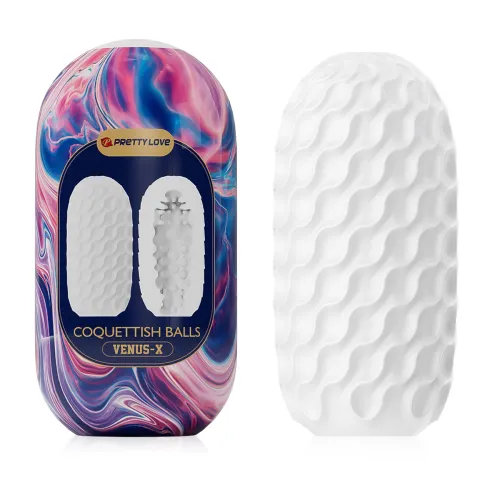 Masturbator flexibil pentru bărbați cu noduli 13 cm - 73200690