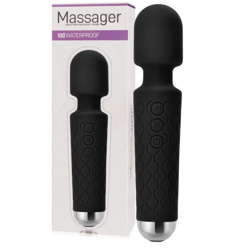 MASEUR EROTIC REZISTENT LA APĂ VIBRATOR EROTIC WAND 140 DE OPȚIUNI DE MÂNGÂIERE  - 72509566