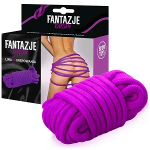 Frânghie durabilă mov pentru bondage BDSM 100% bumbac 5m - 78876133