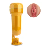 Vagină artificială realistă Tara cu ventuză reglabilă și vibrații - 73074365 - 4