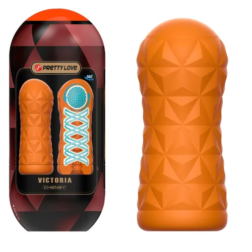 Masturbator masculin portocaliu super stimulare vagin artificial - 77672842