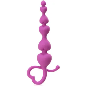 LĂNȚIȘOR DE MASARE PENTRU VAGIN ȘI ANUS SUB FORMĂ DE INIMIOARĂ - 56385311