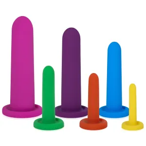 Set de 6 dilatatoare colorate pentru femei pentru antrenament Kegel - 79333084