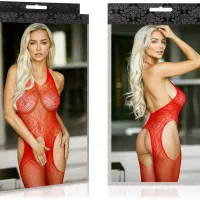 BODYSTOCKING CU MODEL SEXY AL LENJERIEI EROTICE DIN DANTELĂ  - 4