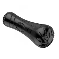 Pocă realistă artificială într-un tub negru anus - 74629671 - 7
