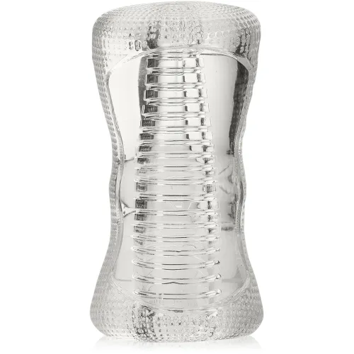 MASTURBATOR DUBLU CU GEL CU BENZI STIMULATOARE - 75795538