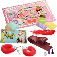 Set pentru cupluri: Joc, Bomboane Popping, lubrifiant, masaj - 76387800 - 4