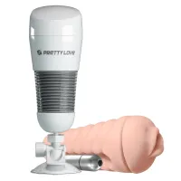 Masturbator masculin tip tub vagin artificial cu vibrații - 74738850 - 2
