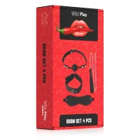Set cu zgardă și lesă BDSM EROSPACE WILD PLAY C9 4 produse - 79537941 - 4