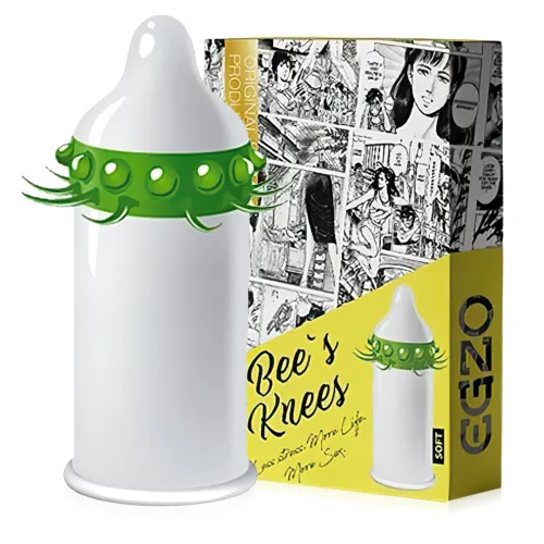 Prezervativ cu textură EGZO Bee's Knees - 74910457