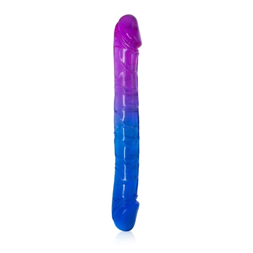 Dildou realist cu două capete pentru cupluri LGBT, flexibil, 24 cm - 72448663