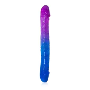 Dildou realist cu două capete pentru cupluri LGBT, flexibil, 24 cm - 72448663
