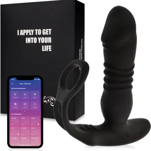 Masażer de prostată cu inel, 10 programe + aplicație - 79568159