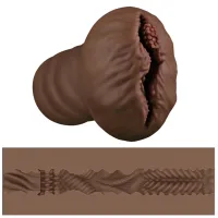 Păpușa masturbatoare Alien's Pie cu vagin artificial de culoare maro pentru bărbați - 74644456 - 5