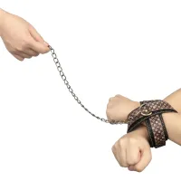Rebellion cătușe elegante din piele cu lanț 34,5 cm - 77325774 - 5
