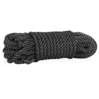 Frânghie neagră din bumbac pentru legare 10 m accesoriu BDSM - 76435739 - 3