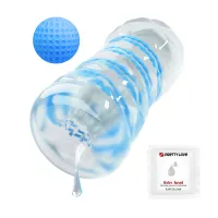 Masturbator masculin strâmt din gel cu bilă pentru masaj vagin artificial - 72130798 - 3