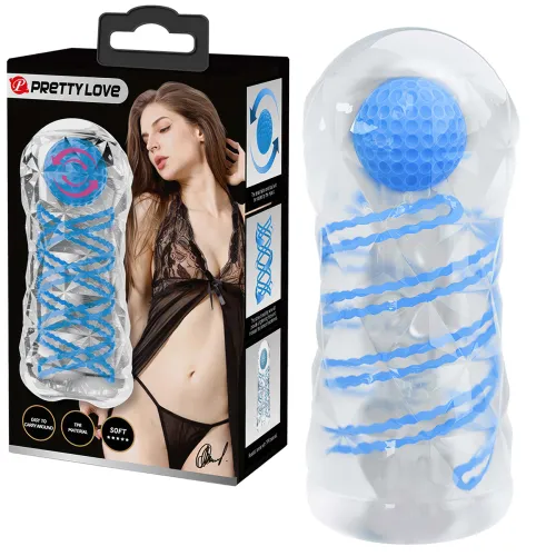 Masturbator masculin strâmt din gel cu bilă pentru masaj vagin artificial - 72130798