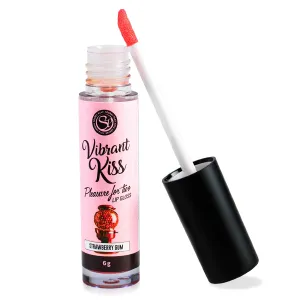 Balsam de buze Vibrant Kiss Strawberry cu aromă de căpșuni - 77682827