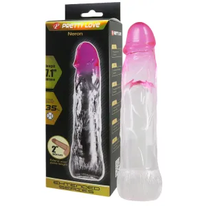 Manșon transparent măritor pentru penis + 5 cm - 70191499