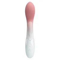 Vibrator din silicon moale cu stimulator pentru clitoris - 70124072 - 7