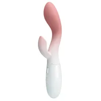 Vibrator din silicon moale cu stimulator pentru clitoris - 70124072 - 3