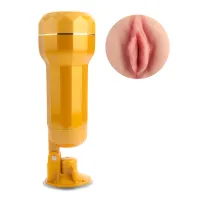 Vagină artificială realistă Carina cu ventuză reglabilă și vibrații - 79767946 - 4