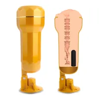 Vagină artificială realistă Carina cu ventuză reglabilă și vibrații - 79767946 - 5