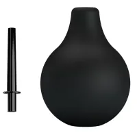 Irigator negru tip pară pentru clismă anală 224 ml - 76650758 - 3