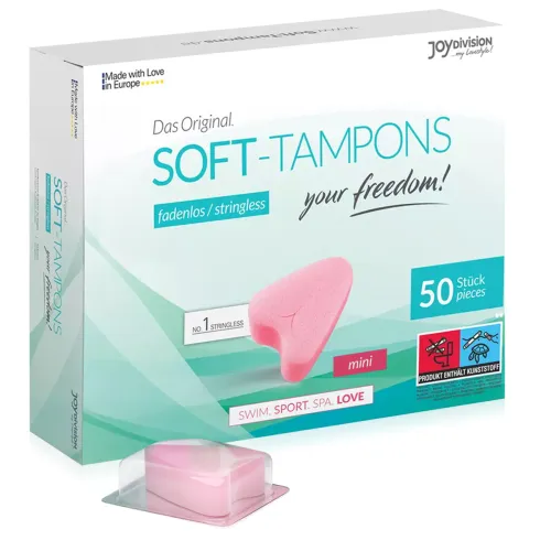 Tampoane burete pentru utilizare în timpul sexului SOFT TAMPONS MINI 50 buc -77262287