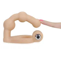 Inel vibrator pentru erecție pe penis cu masajer de 14 cm - 76609366 - 6