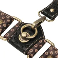 Rebellion ham pentru BDSM din piele curele pentru coapse + cătușe pentru mâini - 75589662 - 3