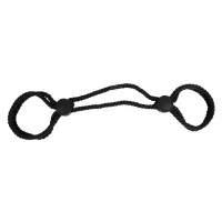 Sfoara neagră de bumbac pentru legarea BDSM pentru începători - 75530313 - 4