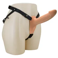 Harnasament strap-on cu manșon pentru penis culoarea pielii - 74696456 - 5